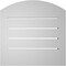 Ekena Millwork Arch Top Surface Mount PVC Gable Vent w/ 2"W x 2"P Brickmould Sill Frame, 16"W x 42"H GVPAR16X4203SN - alternate 3